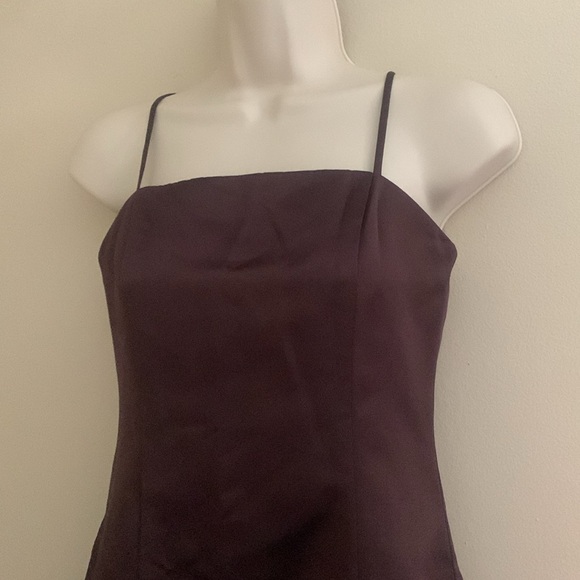 David's Bridal Rich Brown Dress flower girl 14 woman’s xs 23 - Picture 3 of 5